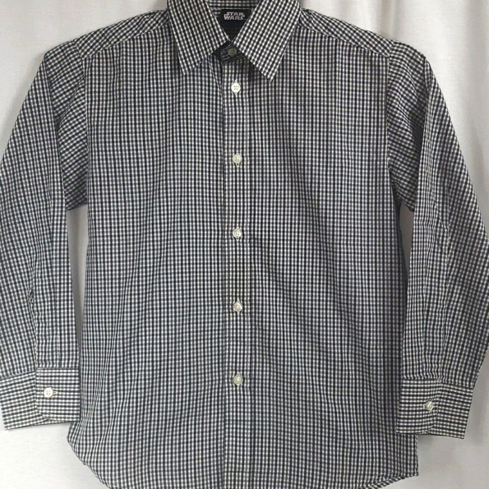 Star Wars Boys Button Down Shirt Sz S(8)
